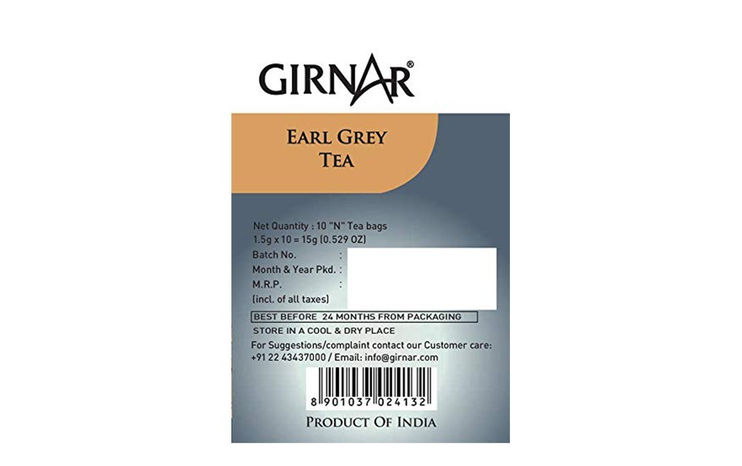 Girnar Earl Grey Tea    Box  10 pcs